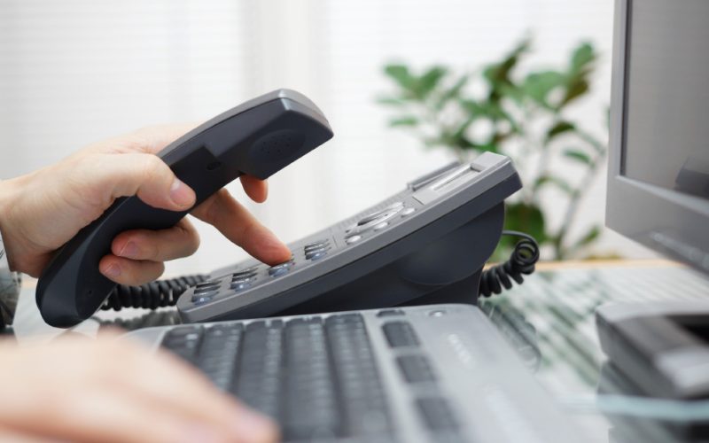 A call being routed.